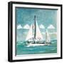 Sailboats II-Gregory Gorham-Framed Art Print