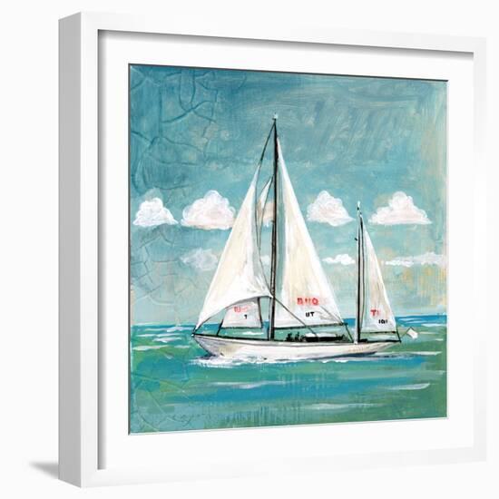 Sailboats II-Gregory Gorham-Framed Art Print