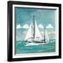 Sailboats II-Gregory Gorham-Framed Art Print