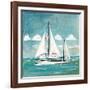 Sailboats II-Gregory Gorham-Framed Art Print