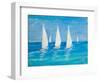 Sailboats II-Julie DeRice-Framed Art Print