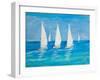 Sailboats II-Julie DeRice-Framed Art Print