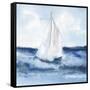 Sailboats II-Chris Paschke-Framed Stretched Canvas