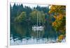 Sailboats in a Lake, Washington State, USA-null-Framed Photographic Print