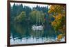 Sailboats in a Lake, Washington State, USA-null-Framed Photographic Print