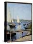 Sailboats in Argenteuil Painting by Gustave Caillebotte (1848-1894) 1888 Sun. 0,65X0,55 M Paris, Mu-Gustave Caillebotte-Stretched Canvas