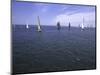 Sailboats in Ocean, Ticonderoga Race-Michael Brown-Mounted Photographic Print