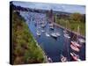 Sailboats in Opening Day Yacht Parade-Ray Krantz-Stretched Canvas