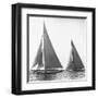 Sailboats in the America's Cup, 1934-Edwin Levick-Framed Art Print