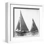 Sailboats in the America's Cup, 1934-Edwin Levick-Framed Art Print