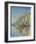 Sailboats in the Harbour of St.Tropez, 1893-Paul Signac-Framed Giclee Print