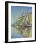 Sailboats in the Harbour of St.Tropez, 1893-Paul Signac-Framed Giclee Print