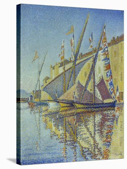 Sailboats in the Harbour of St.Tropez, 1893-Paul Signac-Stretched Canvas