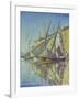 Sailboats in the Harbour of St.Tropez, 1893-Paul Signac-Framed Giclee Print