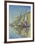 Sailboats in the Harbour of St.Tropez, 1893-Paul Signac-Framed Giclee Print