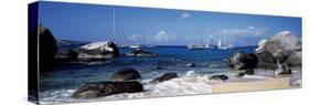 Sailboats in the Sea, the Baths, Virgin Gorda, British Virgin Islands-null-Stretched Canvas