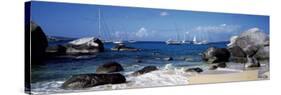 Sailboats in the Sea, the Baths, Virgin Gorda, British Virgin Islands-null-Stretched Canvas