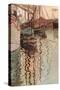 Sailboats In Wollenbewegten Water-Egon Schiele-Stretched Canvas