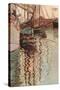 Sailboats In Wollenbewegten Water-Egon Schiele-Stretched Canvas