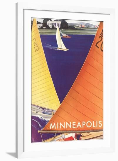 Sailboats, Minneapolis-null-Framed Art Print