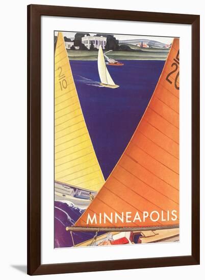 Sailboats, Minneapolis-null-Framed Art Print