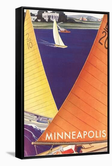 Sailboats, Minneapolis-null-Framed Stretched Canvas