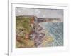 Sailboats near the Cliffs, Yport-Gustave Loiseau-Framed Giclee Print