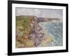 Sailboats near the Cliffs, Yport-Gustave Loiseau-Framed Giclee Print