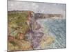 Sailboats near the Cliffs, Yport-Gustave Loiseau-Mounted Giclee Print