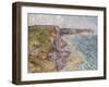 Sailboats near the Cliffs, Yport-Gustave Loiseau-Framed Giclee Print