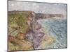 Sailboats near the Cliffs, Yport-Gustave Loiseau-Mounted Giclee Print