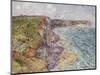 Sailboats near the Cliffs, Yport-Gustave Loiseau-Mounted Giclee Print