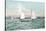 Sailboats off Alameda Beach - Alameda, CA-Lantern Press-Stretched Canvas