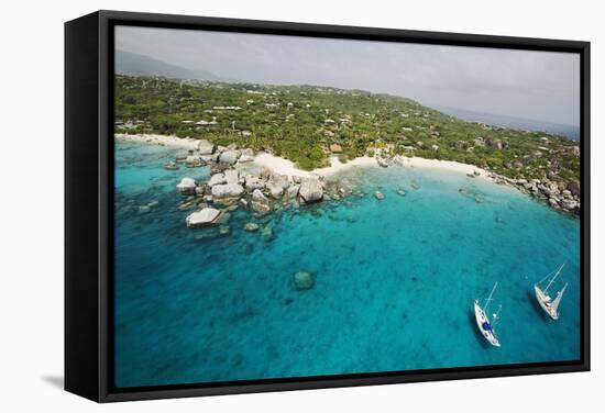 Sailboats on South End of Virgin Gorda-Macduff Everton-Framed Stretched Canvas