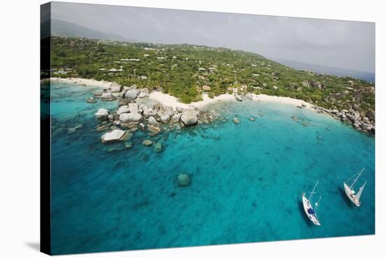 Sailboats on South End of Virgin Gorda-Macduff Everton-Stretched Canvas