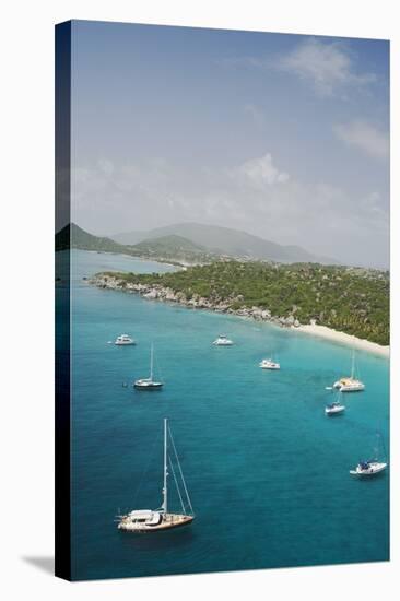 Sailboats on South End of Virgin Gorda-Macduff Everton-Stretched Canvas