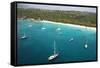 Sailboats on South End of Virgin Gorda-Macduff Everton-Framed Stretched Canvas