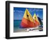 Sailboats on the Beach at Princess Cays, Bahamas-Jerry & Marcy Monkman-Framed Photographic Print