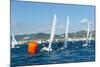 Sailboats Participating in Regatta and Buoy, Ibiza, Balearic Islands, Spain, Mediterranean, Europe-Emanuele Ciccomartino-Mounted Photographic Print