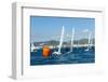 Sailboats Participating in Regatta and Buoy, Ibiza, Balearic Islands, Spain, Mediterranean, Europe-Emanuele Ciccomartino-Framed Photographic Print