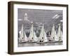 Sailboats Pass Faneuil Hall-null-Framed Photographic Print