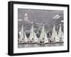 Sailboats Pass Faneuil Hall-null-Framed Photographic Print