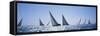 Sailboats Racing in the Sea, Farr 40's Race During Key West Race Week, Key West Florida, 2000-null-Framed Stretched Canvas