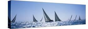 Sailboats Racing in the Sea, Farr 40's Race During Key West Race Week, Key West Florida, 2000-null-Stretched Canvas