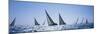 Sailboats Racing in the Sea, Farr 40's Race During Key West Race Week, Key West Florida, 2000-null-Mounted Photographic Print