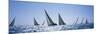 Sailboats Racing in the Sea, Farr 40's Race During Key West Race Week, Key West Florida, 2000-null-Mounted Photographic Print