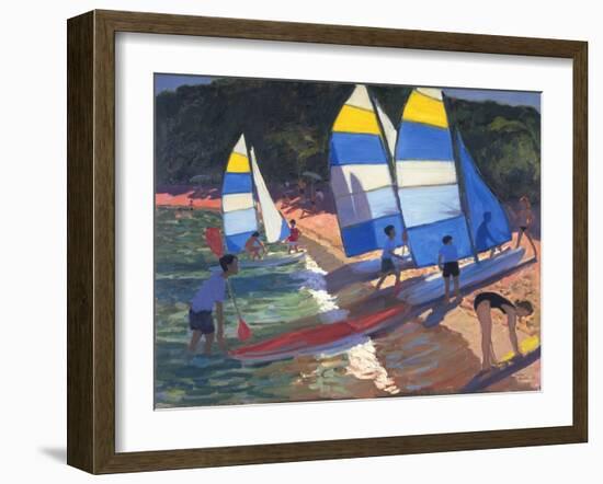 Sailboats, South of France, 1995-Andrew Macara-Framed Giclee Print