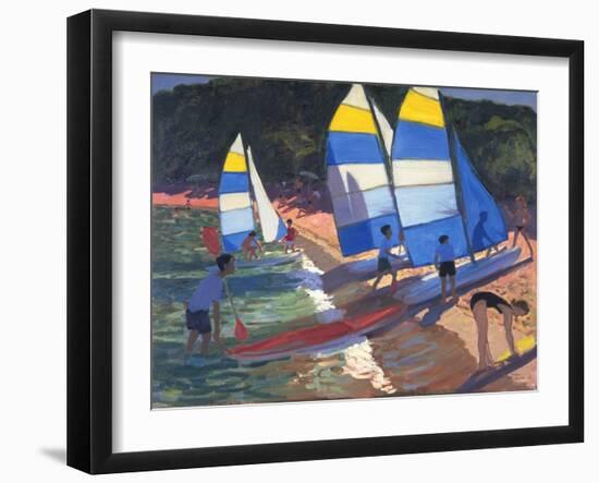 Sailboats, South of France, 1995-Andrew Macara-Framed Giclee Print