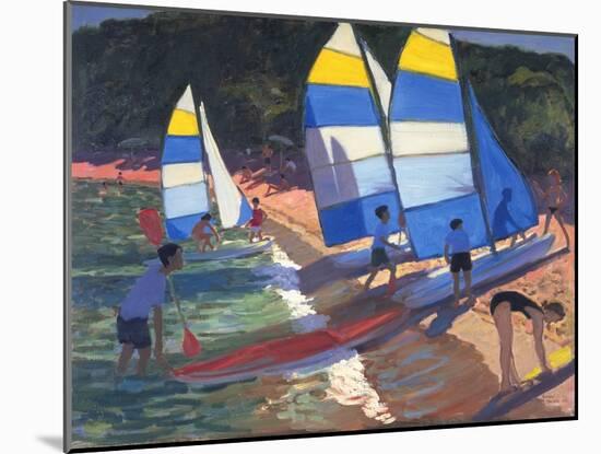 Sailboats, South of France, 1995-Andrew Macara-Mounted Giclee Print