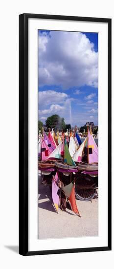 Sailboats Tuilleries Paris France-null-Framed Photographic Print